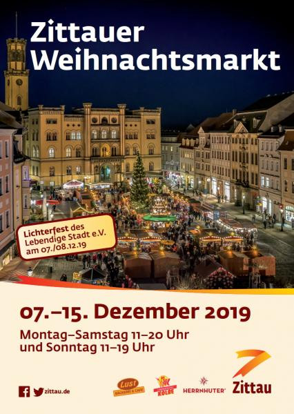 Zittauer Weihnachtsmarkt vom 07. bis 15. Dezember 2019